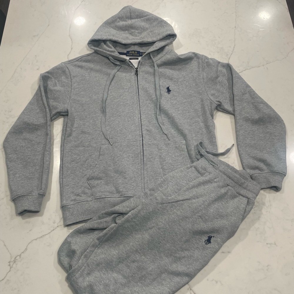 Ralph Lauren Gray Zip-Up Hoodie